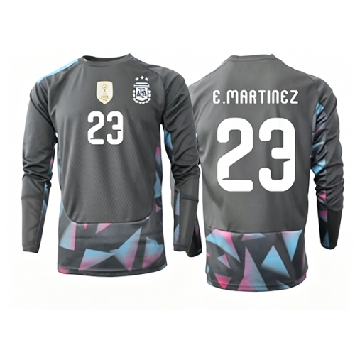Billige Fotballdrakt Argentina Emiliano Martinez #23 Keeper Replika Hjemmedrakt VM 2026 Langermet Billige Fotballdrakt Argentina Emiliano Martinez #23 Keeper Replika Hjemmedrakt VM 2026 Langermet